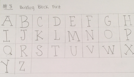name of basic font with block letter
